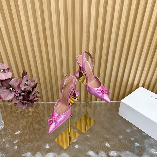 Amina Muaddi Patent Leather Cinderella High Heel Sheepskin Lining Leather Sole