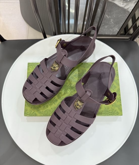 Gucci Matte Translucent TPU Jelly Sandals Premium Craft