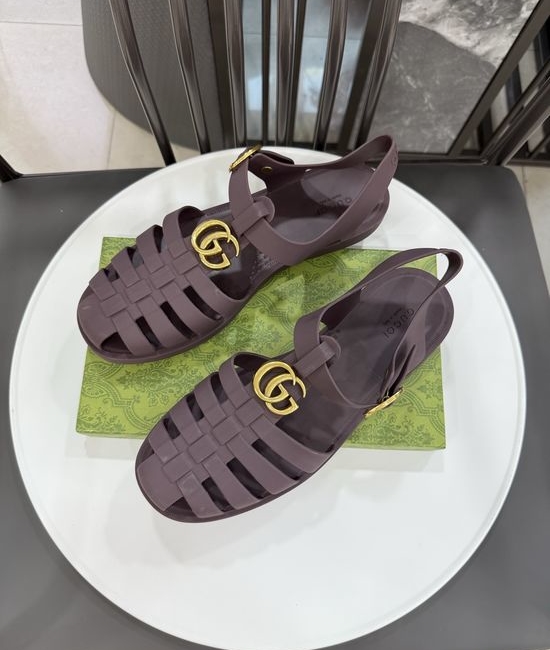 Gucci Matte Translucent TPU Jelly Sandals Premium Craft