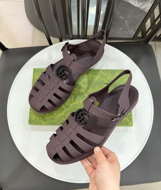 Gucci Matte Translucent TPU Jelly Sandals Premium Craft