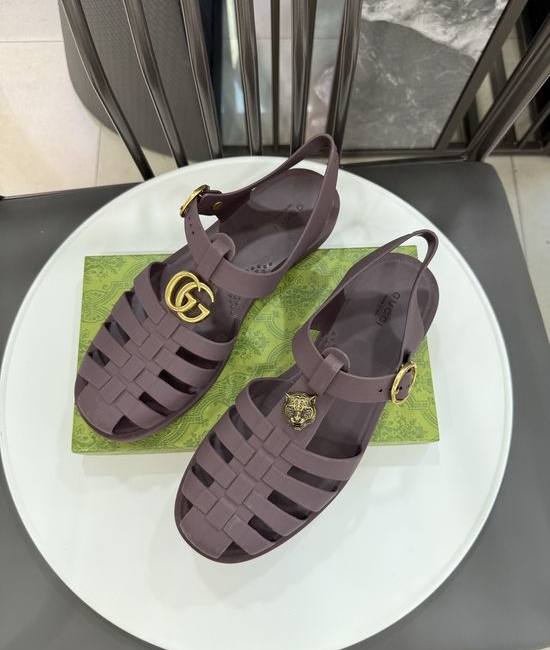 Gucci Matte Translucent TPU Jelly Sandals Premium Craft