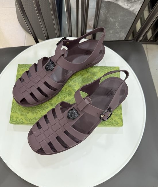 Gucci Matte Translucent TPU Jelly Sandals Premium Craft