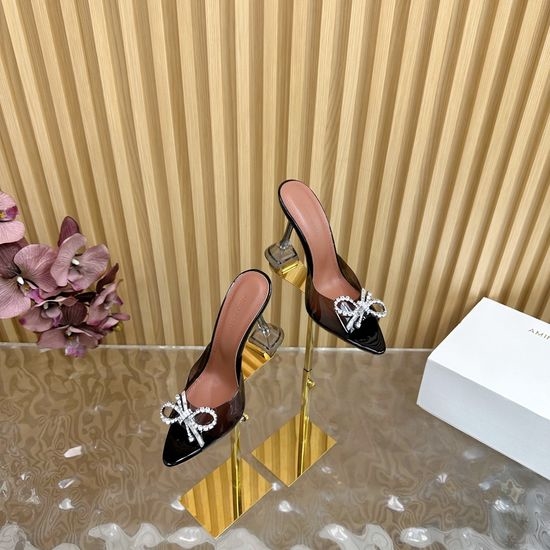 Jimmy Choo PVC Upper Cinderella Heel Sheepskin Lining Leather Sole