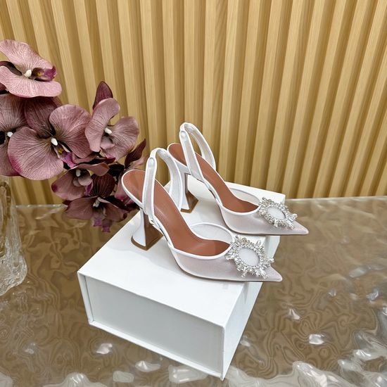 Jimmy Choo Mesh Upper Cinderella Heel Sheepskin Lining Leather Sole