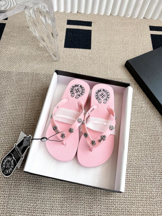 Chrome Hearts Casual Non-slip Comfortable Flip Flop Slippers