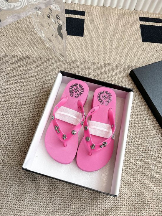 Chrome Hearts Casual Non-slip Comfortable Flip Flop Slippers