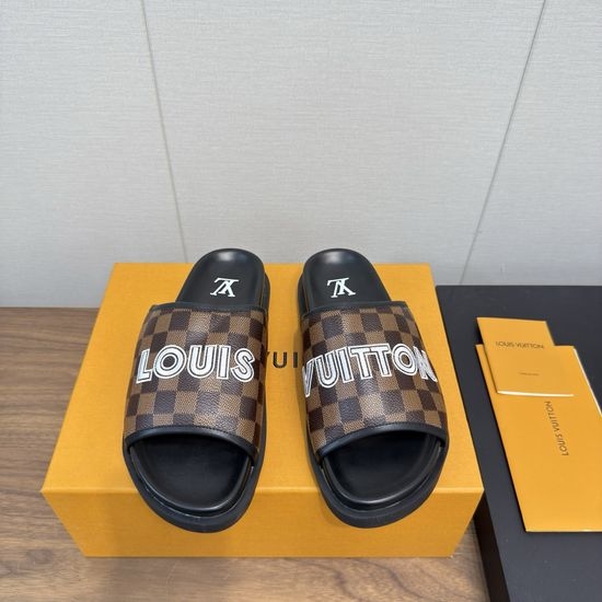 Louis Vuitton LV Classic Slip On Comfortable Fashion Slides