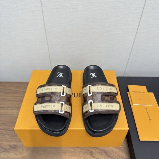 Louis Vuitton LV Classic Slip On Comfortable Fashion Slides
