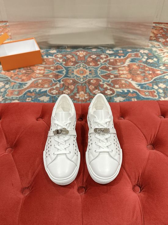 Hermes Classic Buckle Casual Shoes with Premium Leather