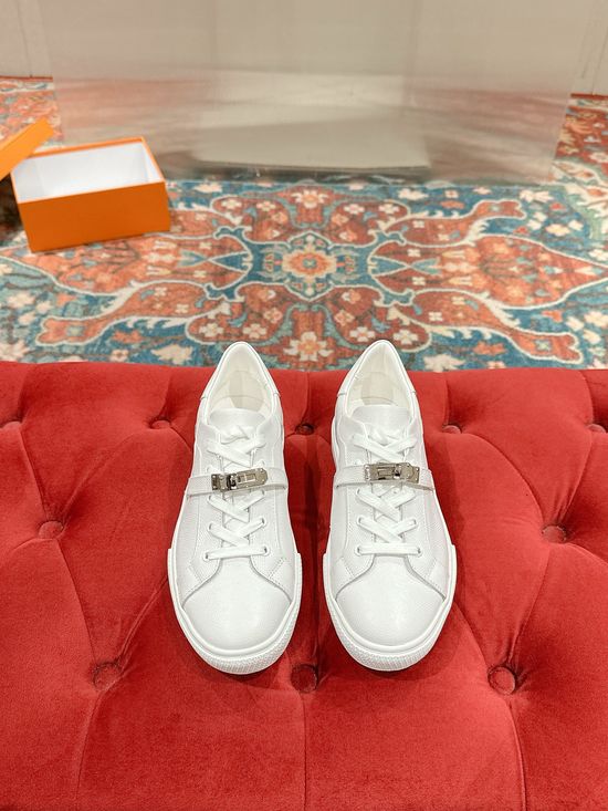 Hermes Classic Buckle Casual Shoes with Premium Leather