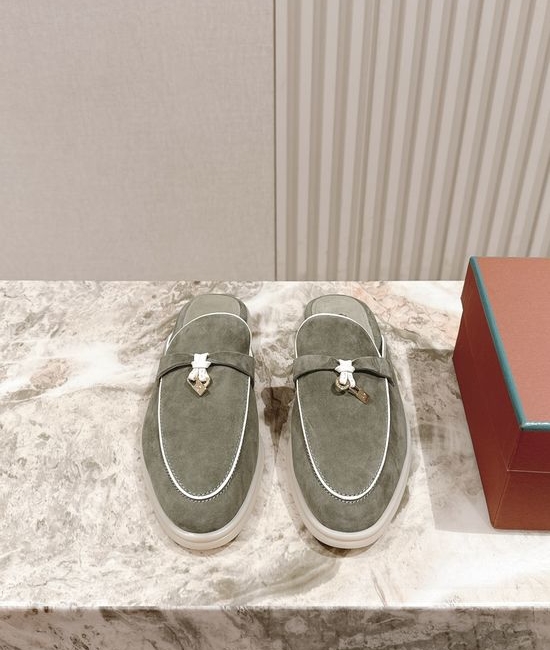 Loro Piana Soft Cozy Slip On Mules with Non Slip Flexible Sole