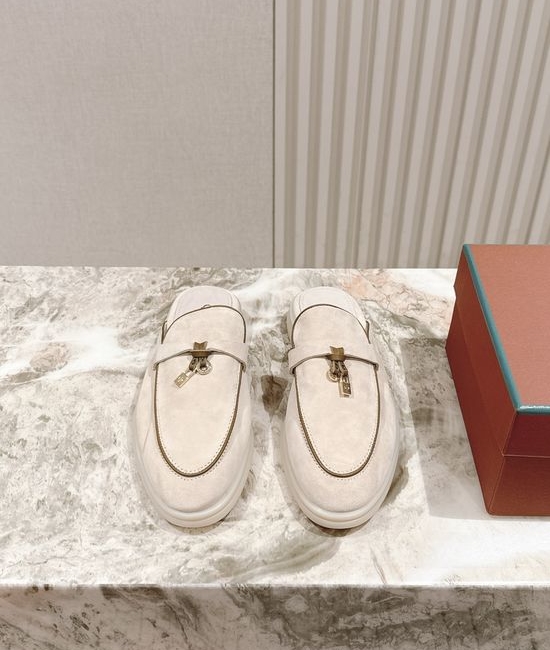 Loro Piana Soft Cozy Slip On Mules with Non Slip Flexible Sole