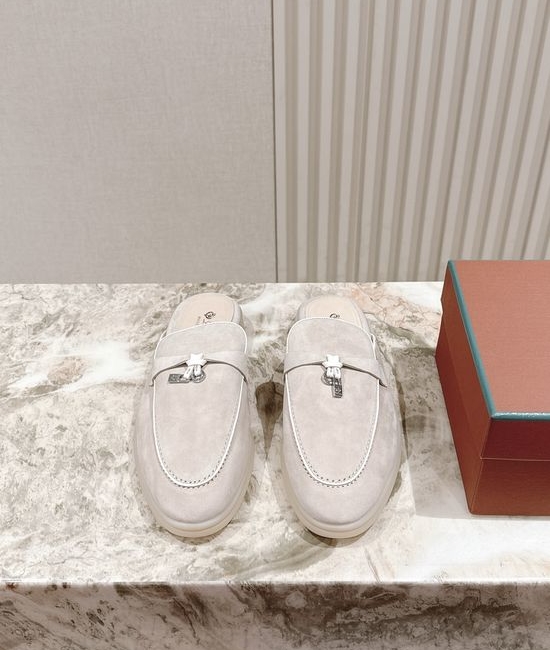 Loro Piana Soft Cozy Slip On Mules with Non Slip Flexible Sole