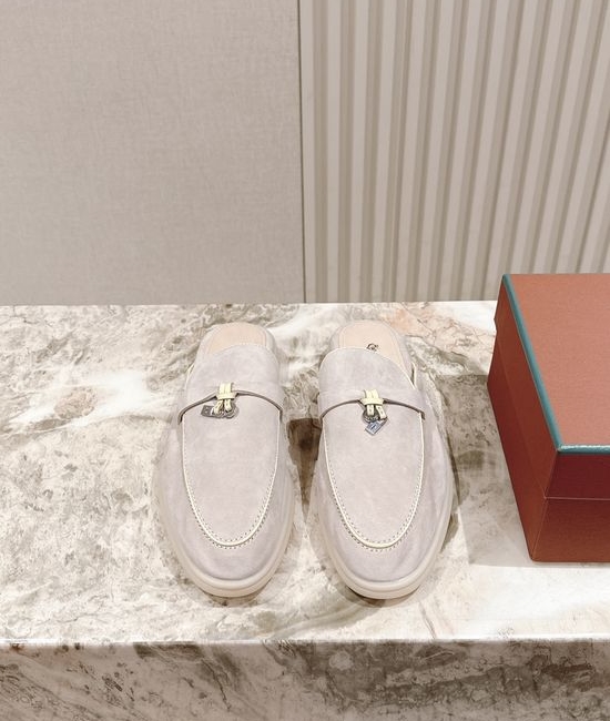 Loro Piana Soft Cozy Slip On Mules with Non Slip Flexible Sole