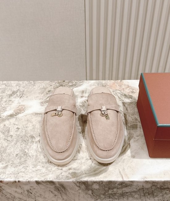 Loro Piana Soft Cozy Slip On Mules with Non Slip Flexible Sole
