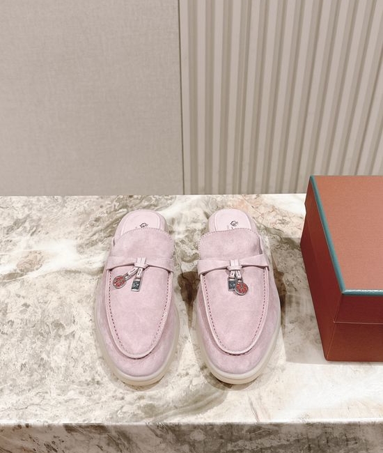 Loro Piana Soft Cozy Slip On Mules with Non Slip Flexible Sole
