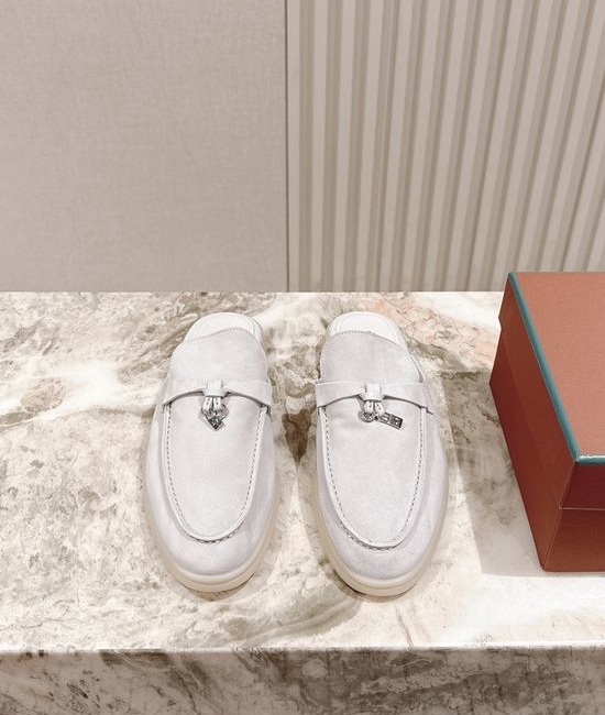 Loro Piana Soft Cozy Slip On Mules with Non Slip Flexible Sole