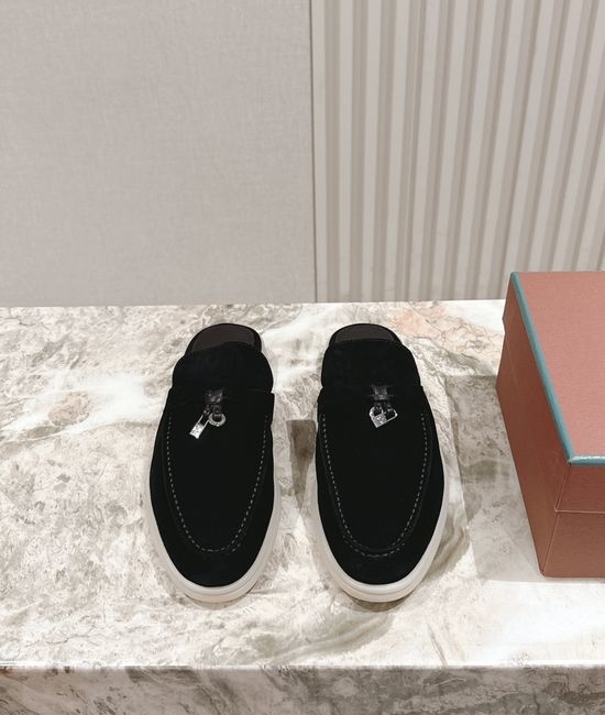 Loro Piana Soft Cozy Slip On Mules with Non Slip Flexible Sole