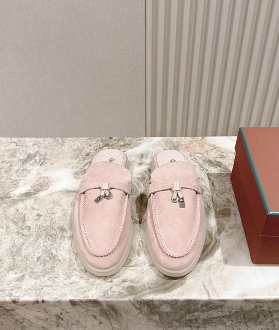 Loro Piana Soft Cozy Slip On Mules with Non Slip Flexible Sole