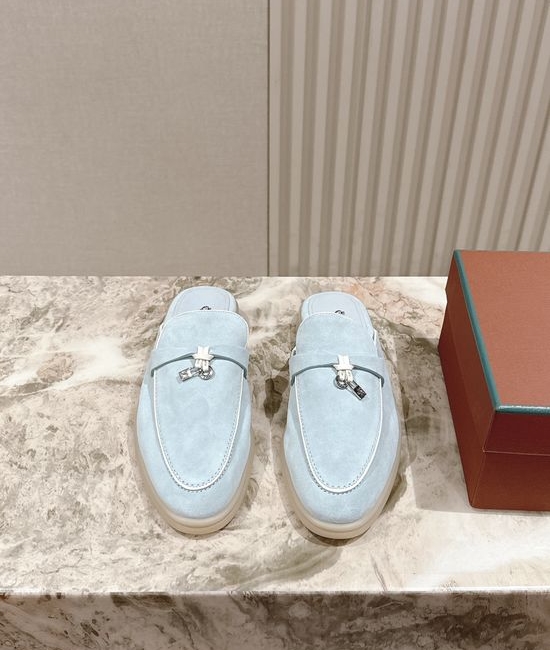Loro Piana Soft Cozy Slip On Mules with Non Slip Flexible Sole