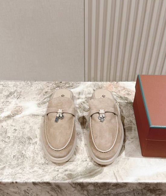 Loro Piana Soft Cozy Slip On Mules with Non Slip Flexible Sole