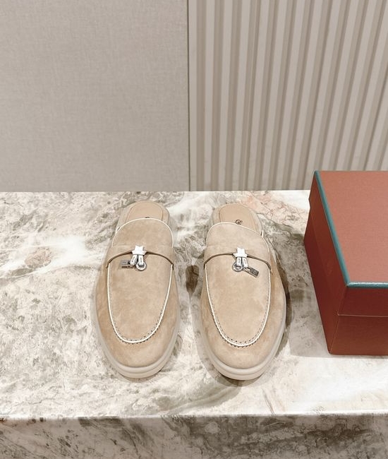 Loro Piana Soft Cozy Slip On Mules with Non Slip Flexible Sole