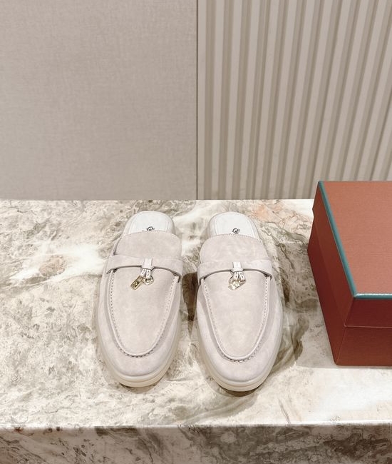 Loro Piana Soft Cozy Slip On Mules with Non Slip Flexible Sole