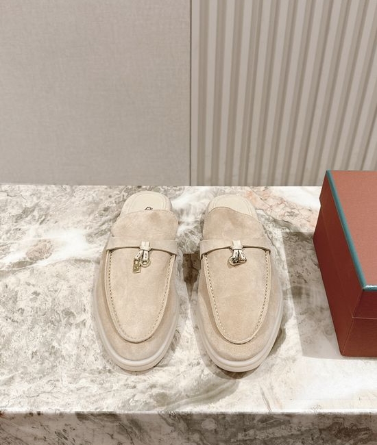 Loro Piana Soft Cozy Slip On Mules with Non Slip Flexible Sole