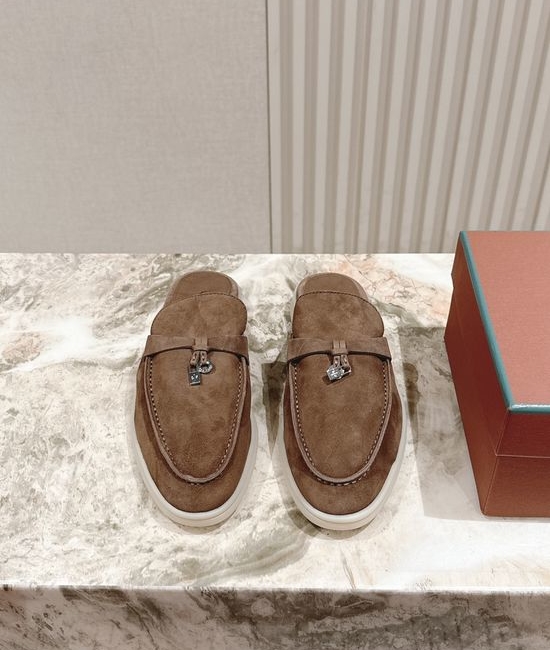 Loro Piana Soft Cozy Slip On Mules with Non Slip Flexible Sole