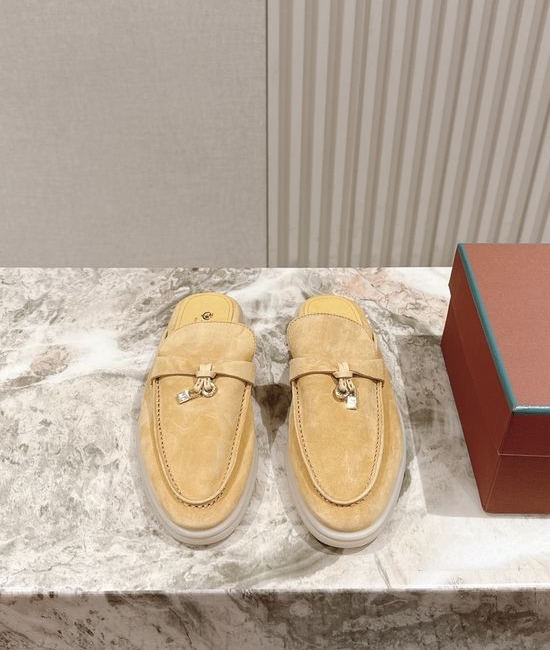 Loro Piana Soft Cozy Slip On Mules with Non Slip Flexible Sole