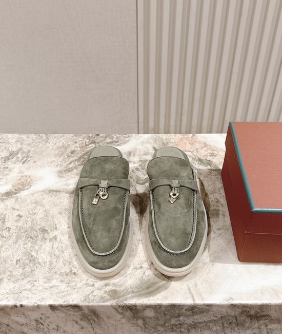 Loro Piana Soft Cozy Slip On Mules with Non Slip Flexible Sole