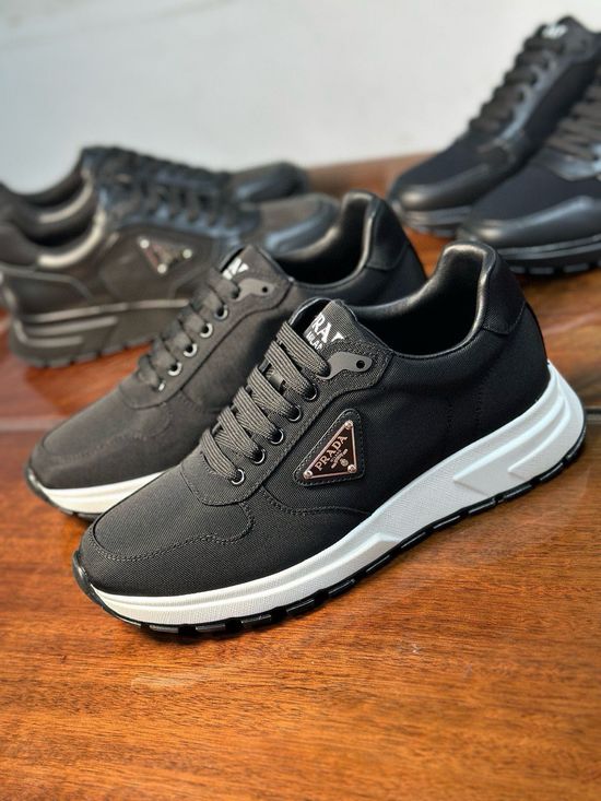 Prada Premium Casual Sneakers with Fabric Upper