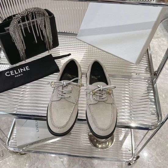 Celine Classic Lace Up Casual Comfort Flat Loafers