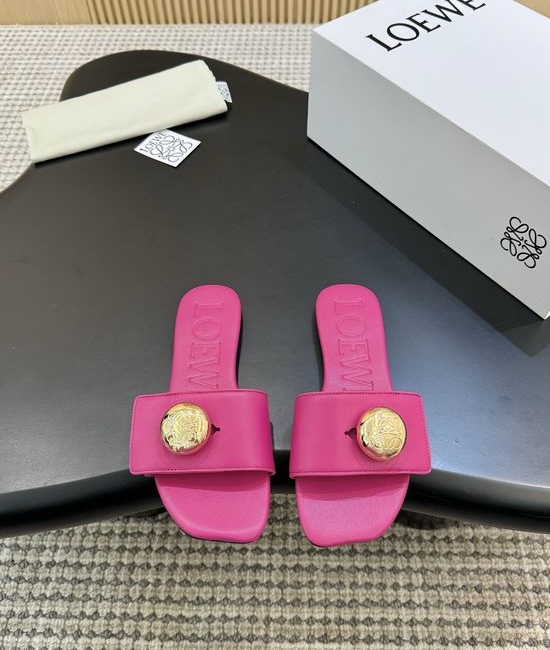 Loewe Multi-color Casual Slides Comfortable Fit Durable Sole