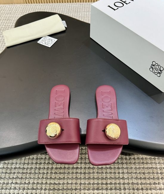 Loewe Multi-color Casual Slides Comfortable Fit Durable Sole