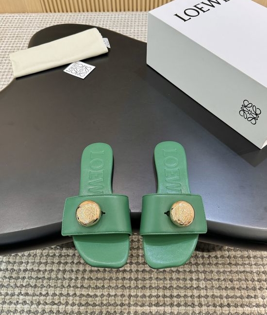 Loewe Multi-color Casual Slides Comfortable Fit Durable Sole