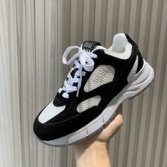 Miu Miu Classic American Style Leather Sports Shoes