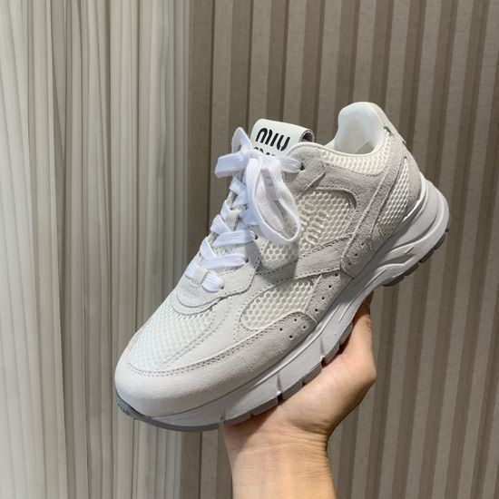 Miu Miu Classic American Style Leather Sports Shoes