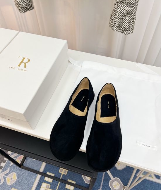 The Row Vintage Soft Leather Non Slip Comfort Loafer Shoes