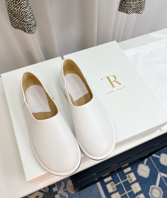 The Row Vintage Soft Leather Non Slip Comfort Loafer Shoes