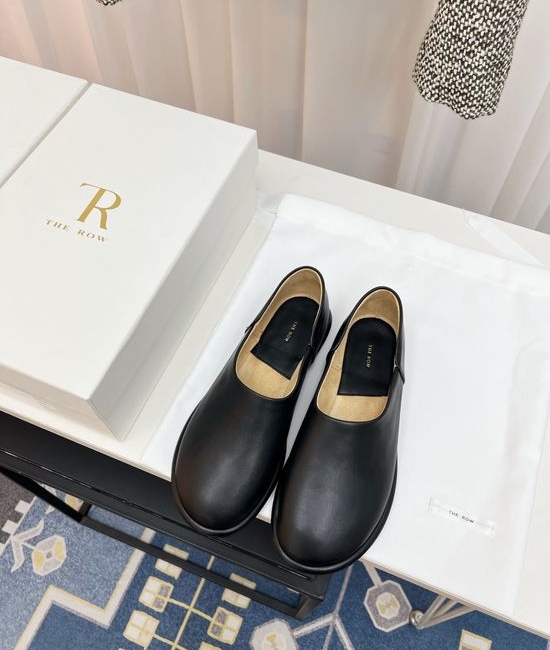 The Row Vintage Soft Leather Non Slip Comfort Loafer Shoes