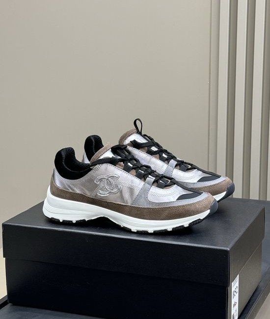 Chanel Premium Leather Platform Casual Fashion Sneakers