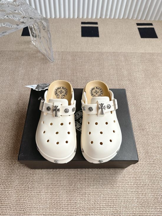 Chrome Hearts Non-slip Thick Soled Platform Clog Slippers
