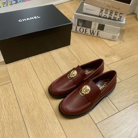 Chanel Retro Round Toe Loafer With Genuine Leather Sole