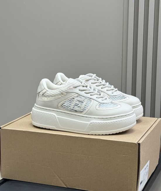 Fendi Breathable Mesh Casual Sneakers With Height Boost