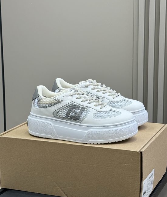 Fendi Breathable Mesh Casual Sneakers With Height Boost