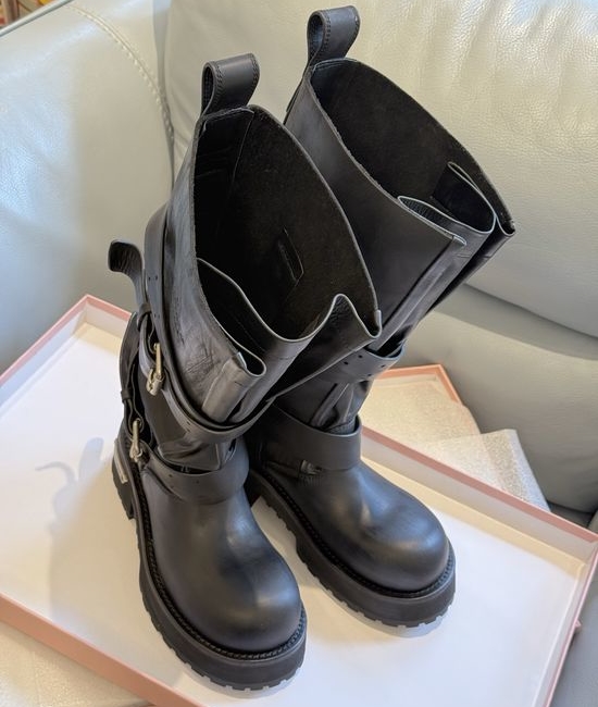 Balenciaga Trendy Tall Boots with Adjustable Straps Non-slip Sole