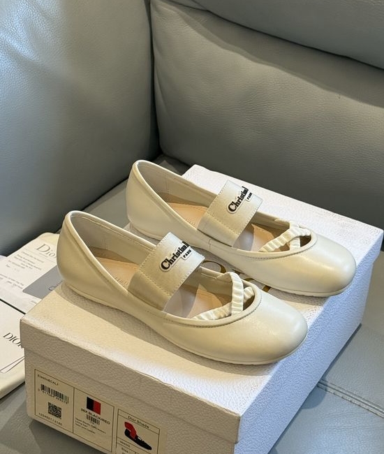 Christian Dior CD Elegant Soft Ballet Flats Comfortable Casual Footwear