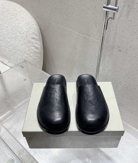 Rick Owens Closed Toe Slip-on Mules Clogs Durable Non-slip Sole