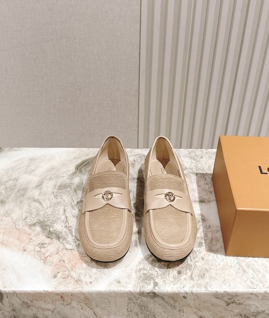 Louis Vuitton LV Comfortable Satin Pearl Decor Elegant Ballet Flats